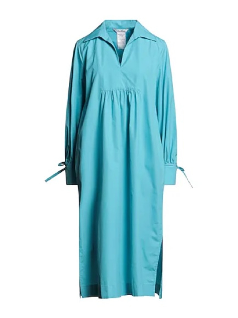 MaxMara Turquoise Long-Sleeve Dress